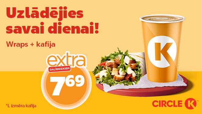 Wraps+ L kafija= 7,69€