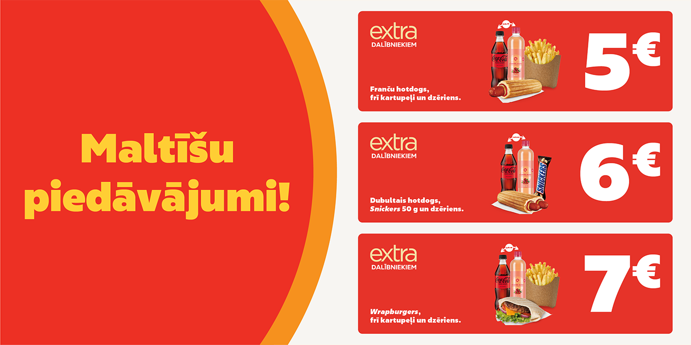 Maltīšu piedāvājumi